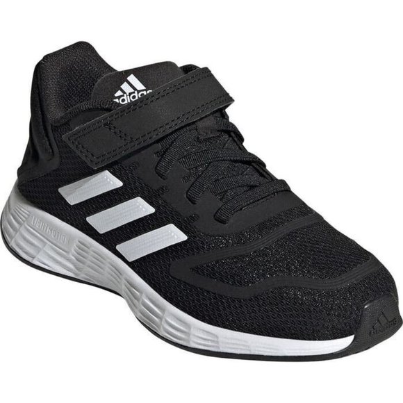 Adidas Light Motion Black 3 Stripes Sneaker Shoes Size 7 k kids - Picture 1 of 12